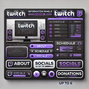 Twitch - Panneaux d'information jusqu'à 6