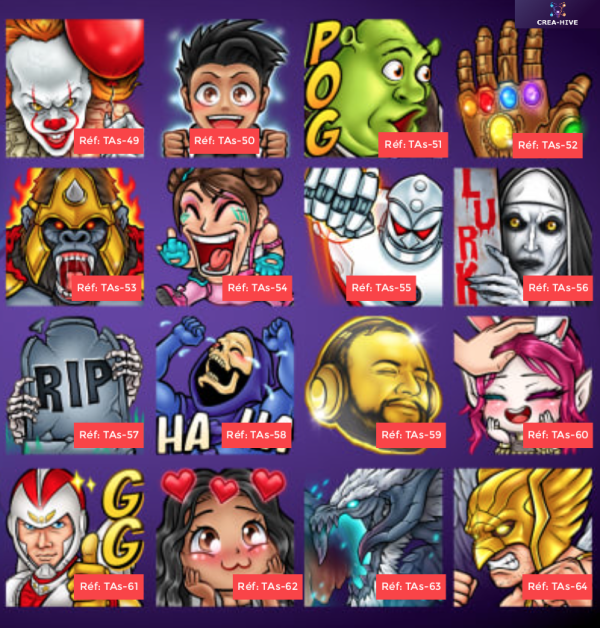 Twitch - Emotes ou Badges statiques x2 – Image 4