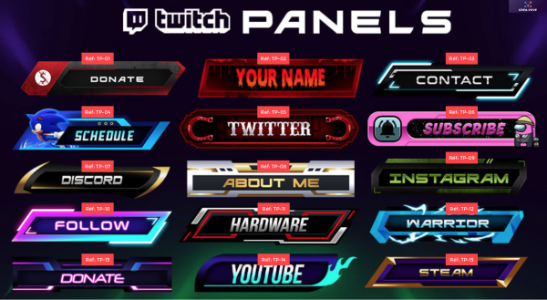 Twitch - Panneaux d'information jusqu'à 6 – Image 2
