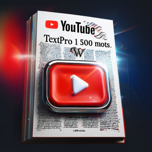Youtube - TextPro 1'500 mots